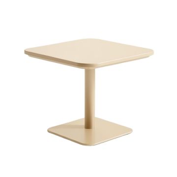 Slate Arc Compact Balcony Table - Beige