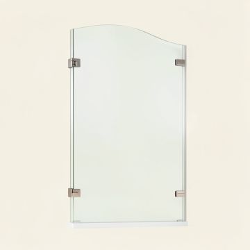 Flip 45 '' W X 56 '' H Pivot Frameless Tub Door (synthetic illustration; no displayed measurements)