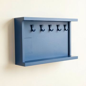 Vale Brook Wall-Mounted Entryway Organizer Shelf - Blue (synthetic illustration; no displayed measurements)