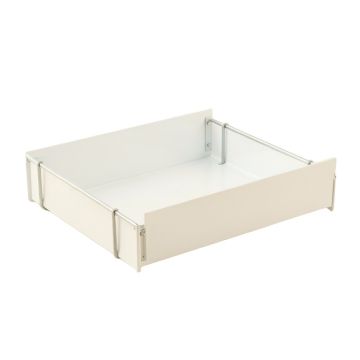 Aspen Dale Empty Under-Desk Cable Tray - White