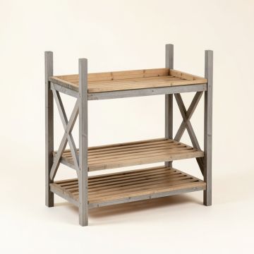 Birch Branch Empty Seed-Starting Shelving Unit Without Lights - Gray (synthetic illustration; no displayed measurements)