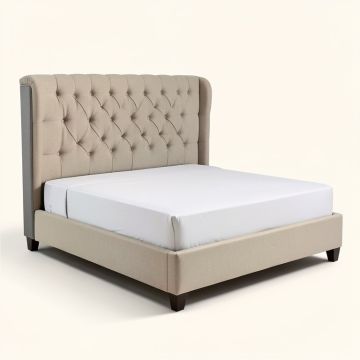 Fernley Queen Tufted Upholstered Standard Bed (synthetic illustration; no displayed measurements)