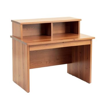 Leandra Solid Wood Desk With Hutch