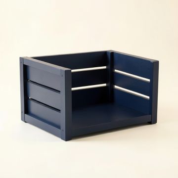 Dawn Bend Empty Furniture-Style Pet Crate - Navy (synthetic illustration; no displayed measurements)