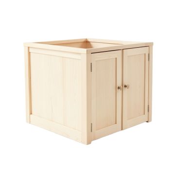 Maple Crest Empty Furniture-Style Litter Enclosure - Ivory