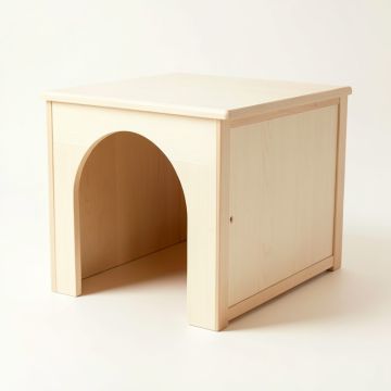 Cliff Branch Empty Furniture-Style Litter Enclosure - Ivory (synthetic illustration; no displayed measurements)