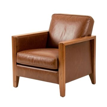 Benu 26 '' Wide Top Grain Leather Armchair