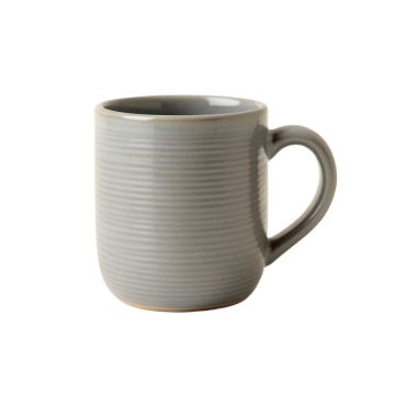 Olive Branch Ceramic Mug - Gray (synthetic illustration; no displayed measurements)