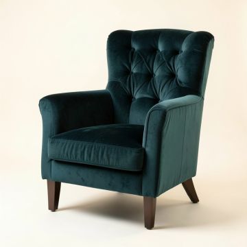 Steiner Tufted Velvet Upholstered King Louis Back Parsons Chair (synthetic illustration; no displayed measurements)