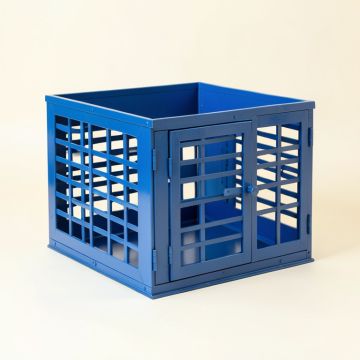 Vale Crest Empty Furniture-Style Pet Crate - Blue (synthetic illustration; no displayed measurements)