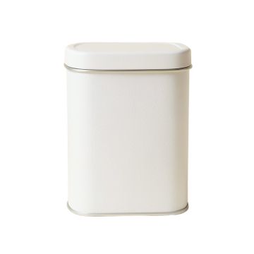 Spruce Bend Storage Canister With Lid - White