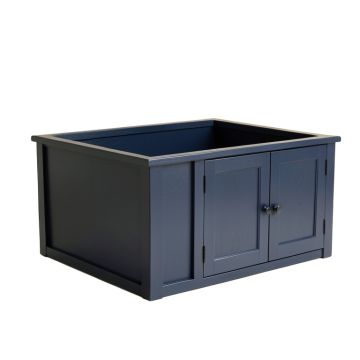 Rowan Falls Empty Furniture-Style Litter Enclosure - Navy