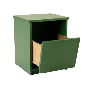 Oak Dale Freestanding Pull-Out Hamper Cabinet - Green
