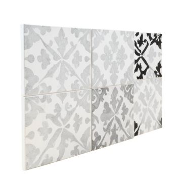 Corola 8 '' X 9 '' Porcelain Patterned Wall & Floor Tile