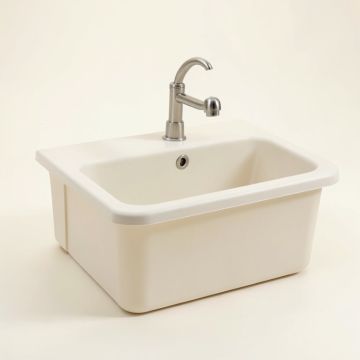 Single Bowl 33 '' L X 22 '' W Farmhouse/Apron Kitchen Sink (synthetic illustration; no displayed measurements)