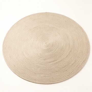 Pine Brook Round Area Rug - Beige (synthetic illustration; no displayed measurements)