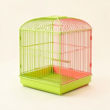 Borst 17.63 Steel Pointed Table Top Bird Cage With Perch (synthetic illustration; no displayed measurements)