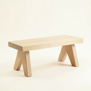 Bay Canyon Indoor Bench - Beige (synthetic illustration; no displayed measurements)