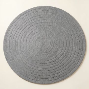 Spruce Bluff Round Area Rug - Gray (synthetic illustration; no displayed measurements)