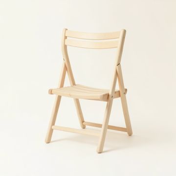 Heath Brook Folding Outdoor Chair - Ivory (synthetic illustration; no displayed measurements)