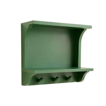 Oak Branch Wall-Mounted Entryway Organizer Shelf - Green