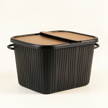 Willow Crest Laundry Hamper - Black (synthetic illustration; no displayed measurements)