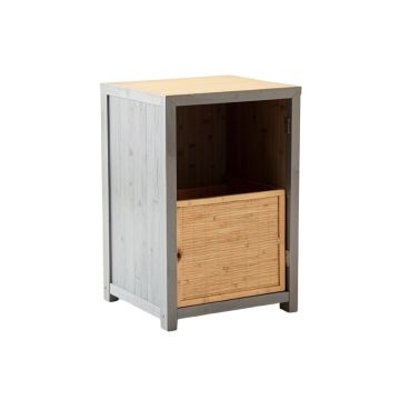 Bay Crest Freestanding Pull-Out Hamper Cabinet - Gray