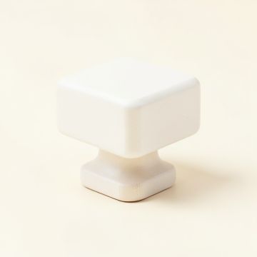 Cliff Crest Cabinet Knob Without Packaging - White (synthetic illustration; no displayed measurements)
