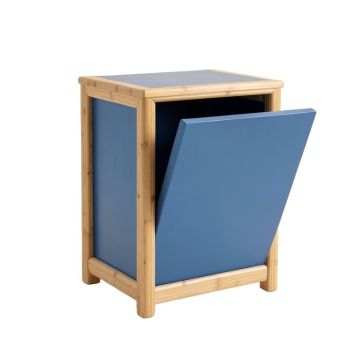 River Brook Freestanding Pull-Out Hamper Cabinet - Blue (synthetic illustration; no displayed measurements)