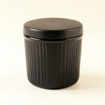 Summit Crest Storage Canister With Lid - Black (synthetic illustration; no displayed measurements)