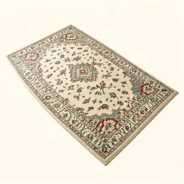 Hillsby Oriental Ivory/Garnet/Teal Area Rug (synthetic illustration; no displayed measurements)