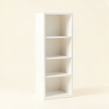 Pine Dell Narrow Cubby Tower - White (synthetic illustration; no displayed measurements)