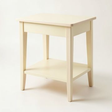 Maple Field Side Table - Cream (synthetic illustration; no displayed measurements)