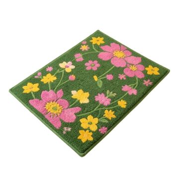 Verden Winter Floral Non-Slip Outdoor Door Mat