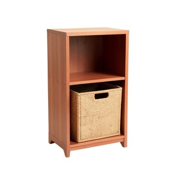 Hazel Brook Freestanding Pull-Out Hamper Cabinet - Terracotta