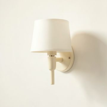 Laurel Dale Wall Sconce Mounted On A Plain Wall - Ivory (synthetic illustration; no displayed measurements)