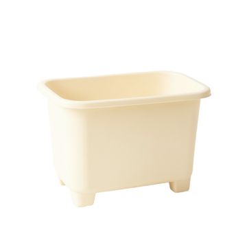 Cove Bridge Empty Raised Planter - Cream