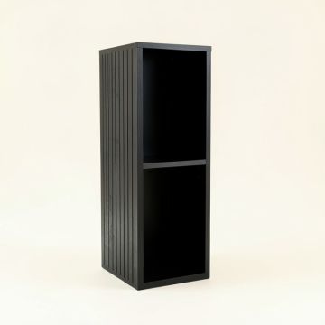Laurel Crossing Narrow Cubby Tower - Black (synthetic illustration; no displayed measurements)