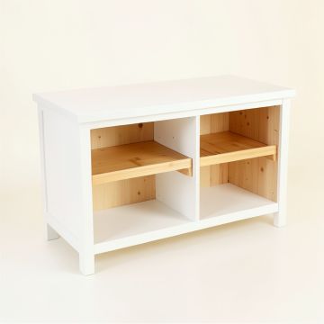 Fern Bluff Empty Countertop Canister Rack - White (synthetic illustration; no displayed measurements)