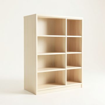River Crossing Freestanding Bookcase - Ivory (synthetic illustration; no displayed measurements)