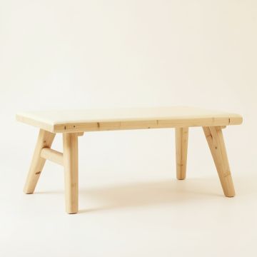 Slate Brook Indoor Bench - Cream (synthetic illustration; no displayed measurements)
