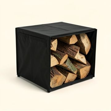 Ultra Duty Firewood Rack With Cover (synthetic illustration; no displayed measurements)