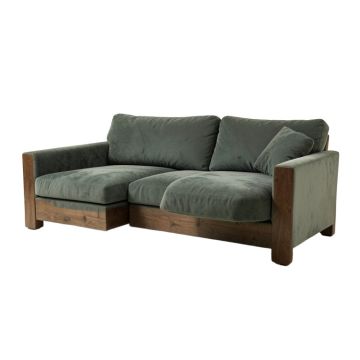 Giovanny Microfiber/Microsuede Reversible Sofa & Chaise