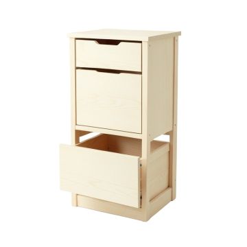 Willow Bend Freestanding Pull-Out Hamper Cabinet - Ivory