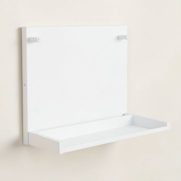 Maple Edge Empty Wall-Mounted Tool Organizer Panel - White (synthetic illustration; no displayed measurements)