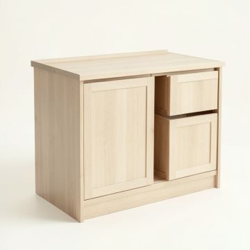 Pine Bend Freestanding Laundry Folding Counter - Beige (synthetic illustration; no displayed measurements)