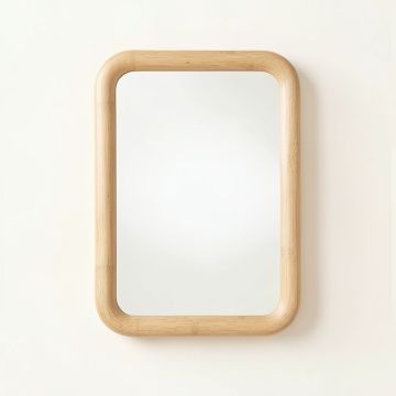 Linden Canyon Framed Wall Mirror - Beige (synthetic illustration; no displayed measurements)