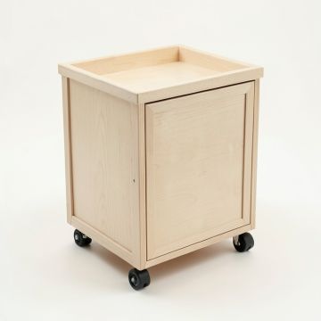 Brook Bridge Empty Rolling Workshop Cart - Beige (synthetic illustration; no displayed measurements)
