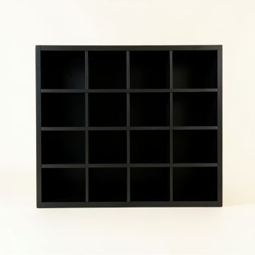 Meadow Arc Empty Mug-Storage Cabinet Insert - Black (synthetic illustration; no displayed measurements)