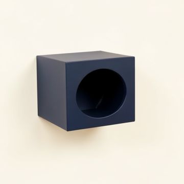 Moss Edge Wall-Mounted Cat Perch - Navy (synthetic illustration; no displayed measurements)